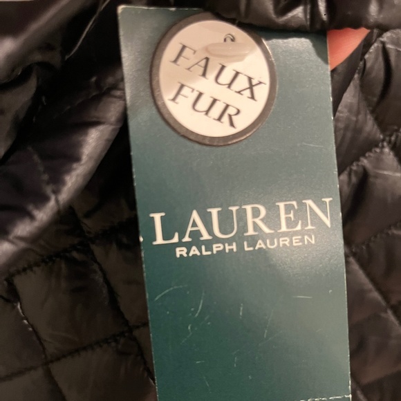 RL (RALPH LAUREN) SOFT NYLON COAT WITH FAUX FUR Collar-AMAZING! - Picture 12 of 12